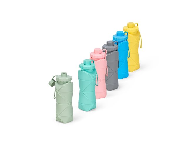Garrafa Dobrável Silicone 600ml