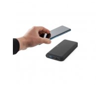 BECKER 10. Bateria port�til em ABS 100% reciclado com carregador por indu��o super-r�pido 15W e capacidade de 10.000 mAh